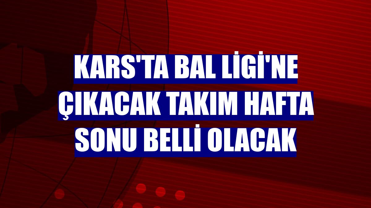 Kars Ta Bal Ligi Ne Kacak Tak M Hafta Sonu Belli Olacak Kars Haberleri