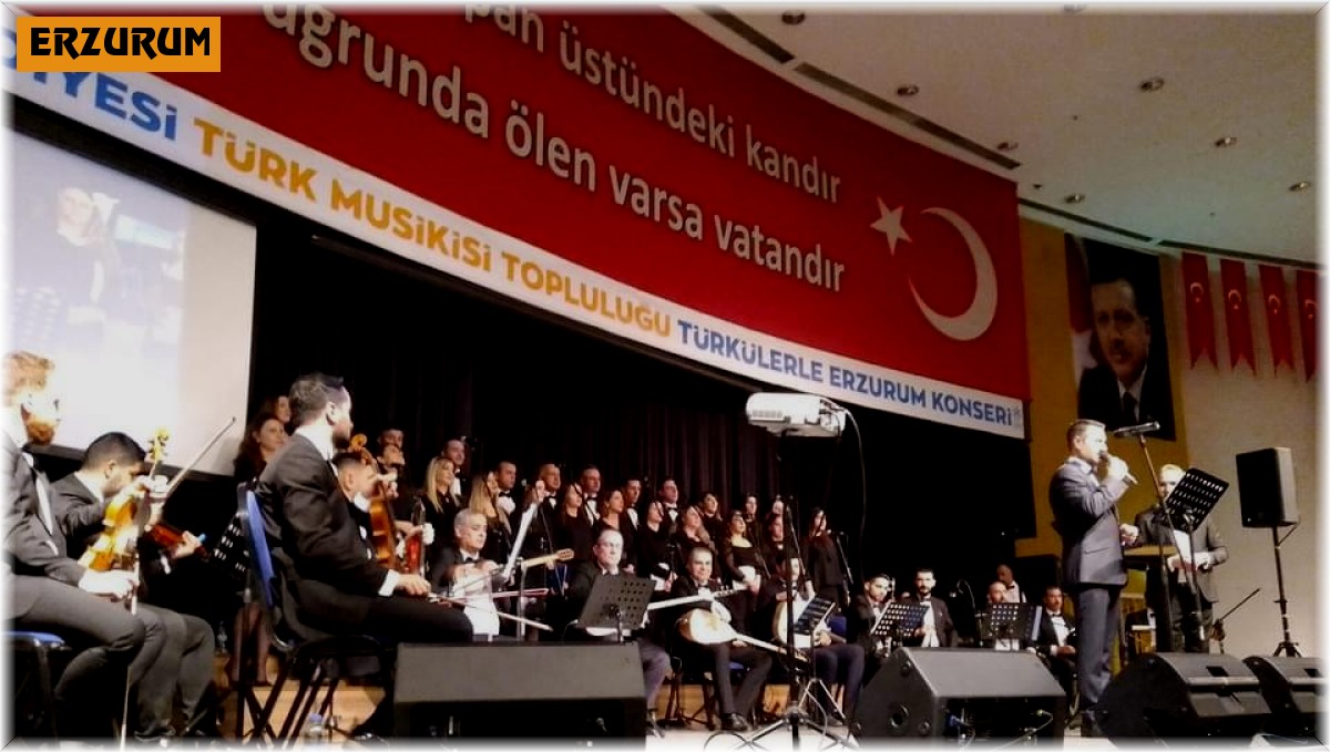 Türkülerle erzurum konseri yoğun ilgi gördü Erzurum Haber Haberleri