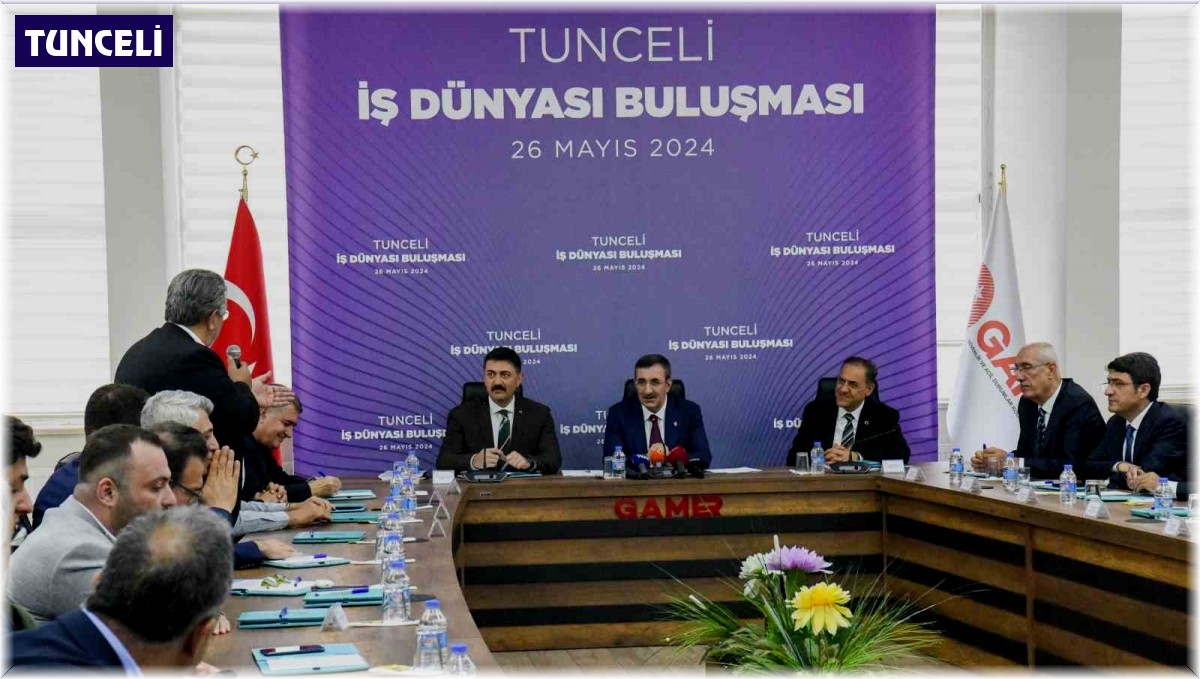 Cumhurbaşkanı Yardımcısı Yılmaz: 'Bu zamana kadar da Tunceli'ye 300 milyonu aşan bir hibe desteği sağlandı'