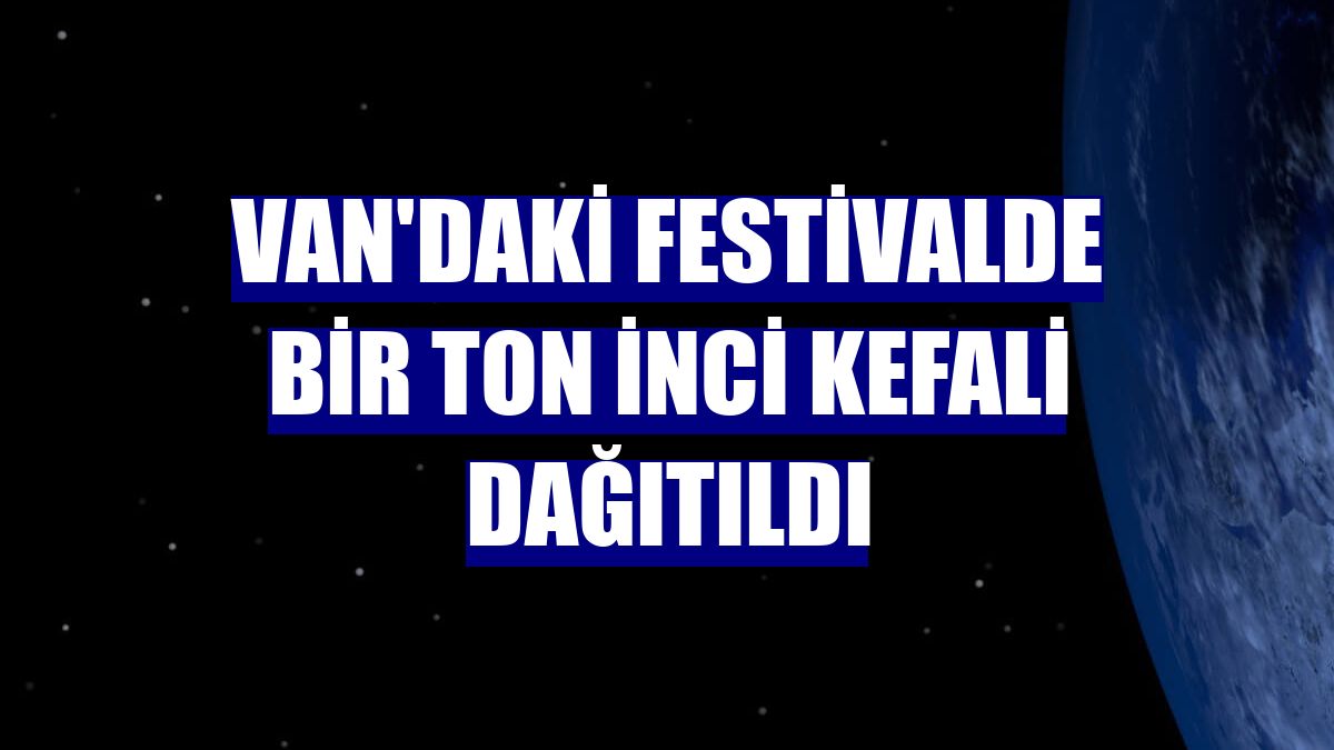 Van'daki festivalde bir ton inci kefali dağıtıldı