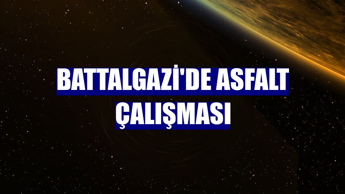 Battalgazi'de asfalt çalışması