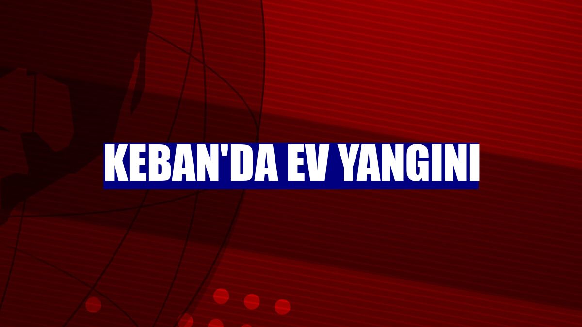 Keban'da ev yangını