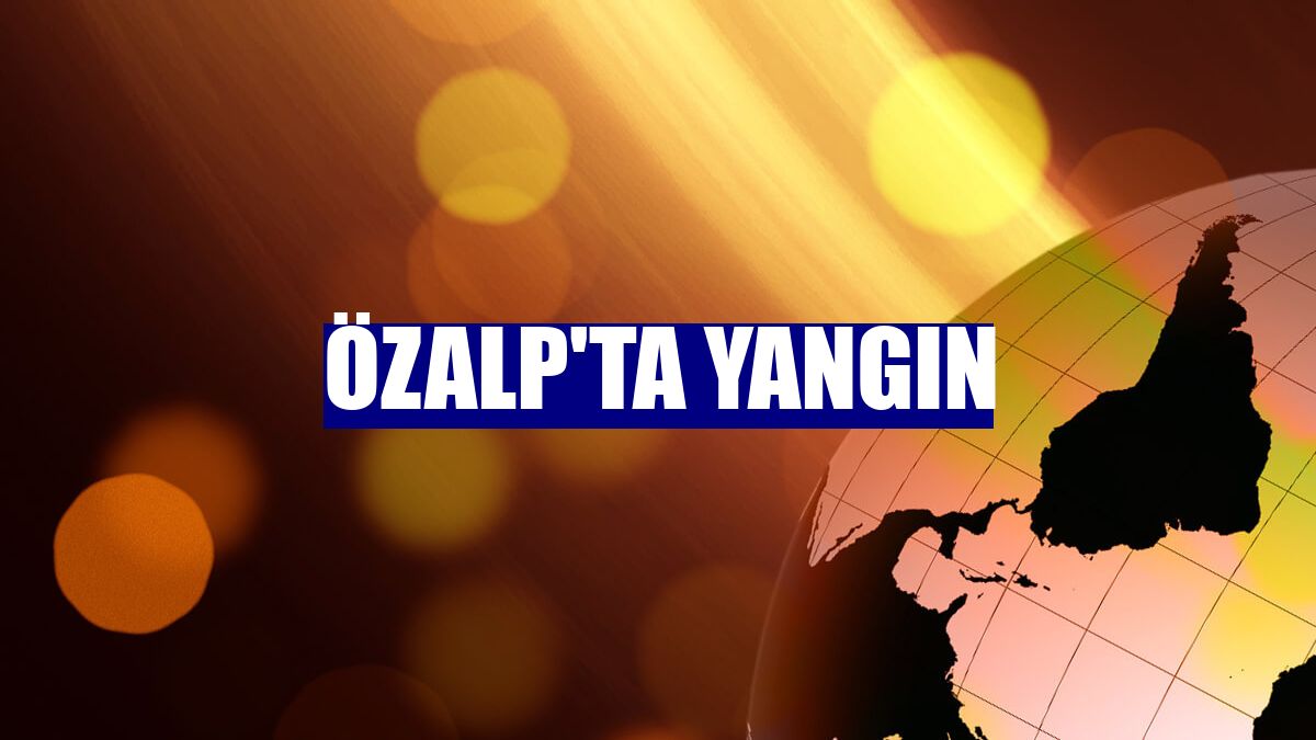 Özalp'ta yangın