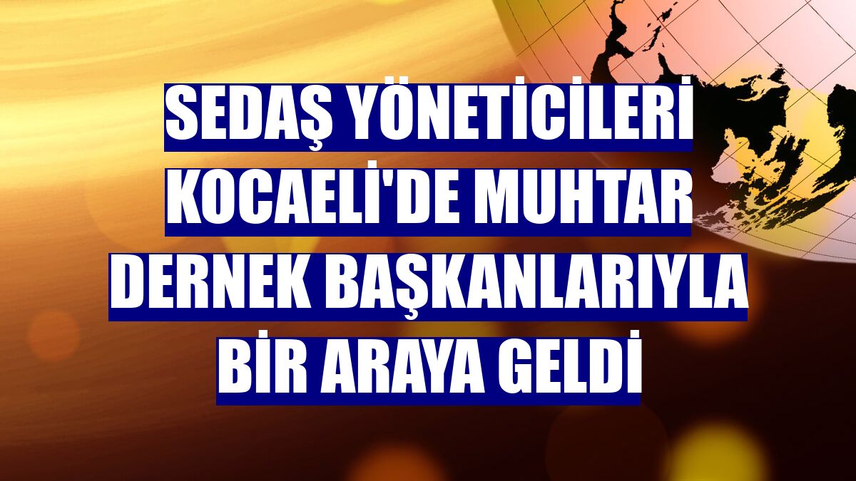 SEDAŞ yöneticileri Kocaeli'de muhtar dernek başkanlarıyla bir araya geldi