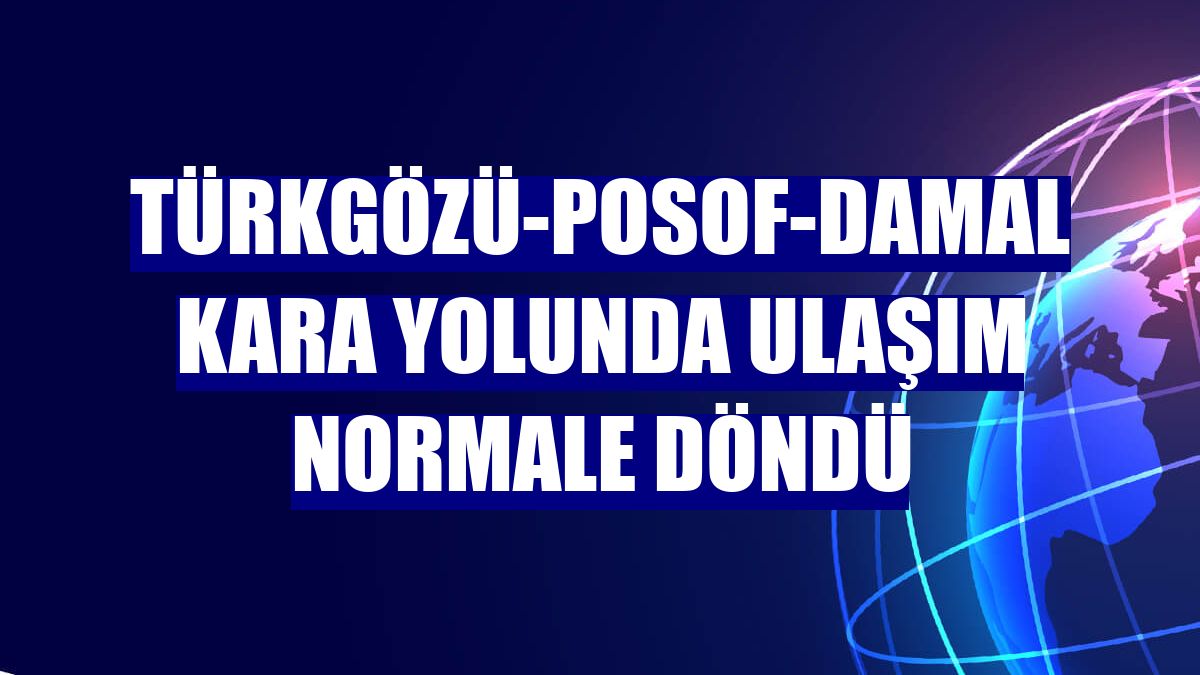 Türkgözü-Posof-Damal kara yolunda ulaşım normale döndü