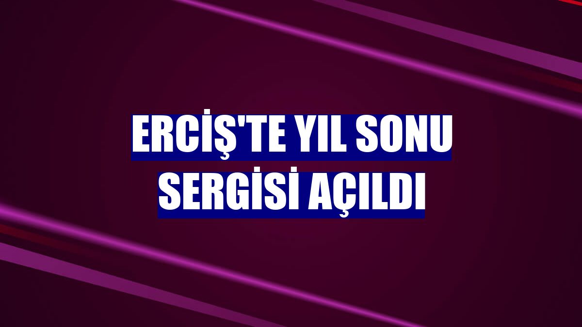 Erciş'te yıl sonu sergisi açıldı