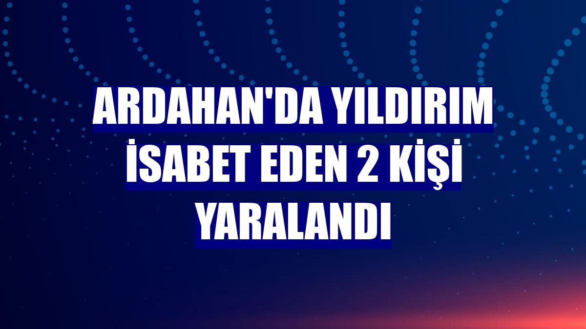 Ardahan'da yıldırım isabet eden 2 kişi yaralandı