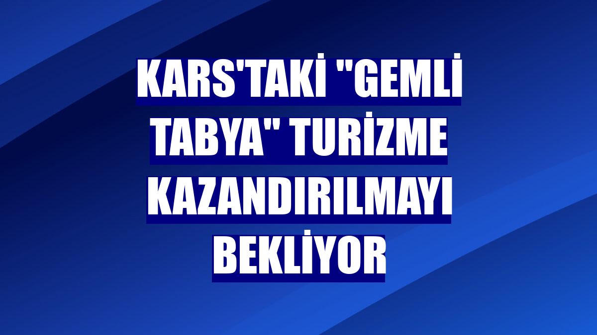 Kars'taki 'Gemli Tabya' turizme kazandırılmayı bekliyor