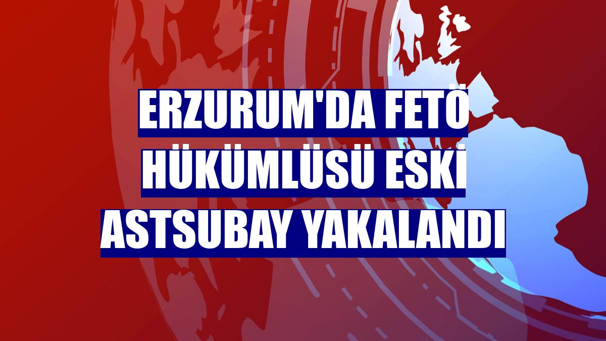 Erzurum'da FETÖ hükümlüsü eski astsubay yakalandı