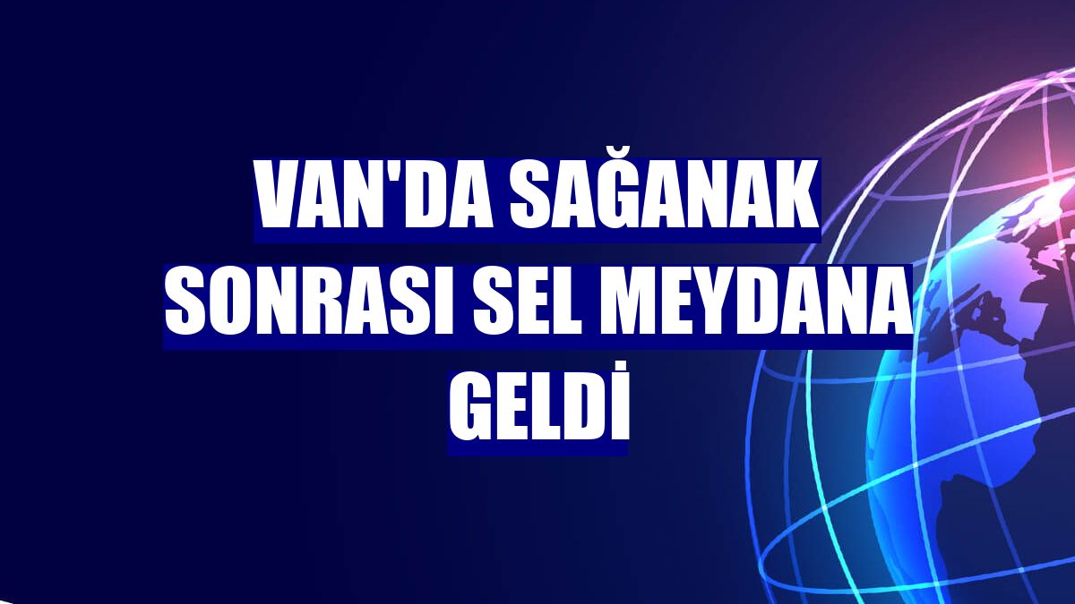 Van'da sağanak sonrası sel meydana geldi