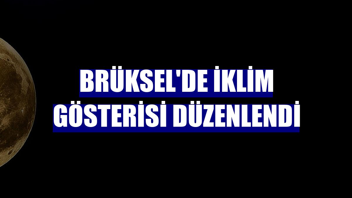 Brüksel'de iklim gösterisi düzenlendi