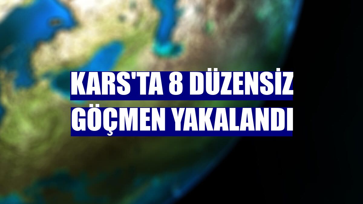 Kars'ta 8 düzensiz göçmen yakalandı