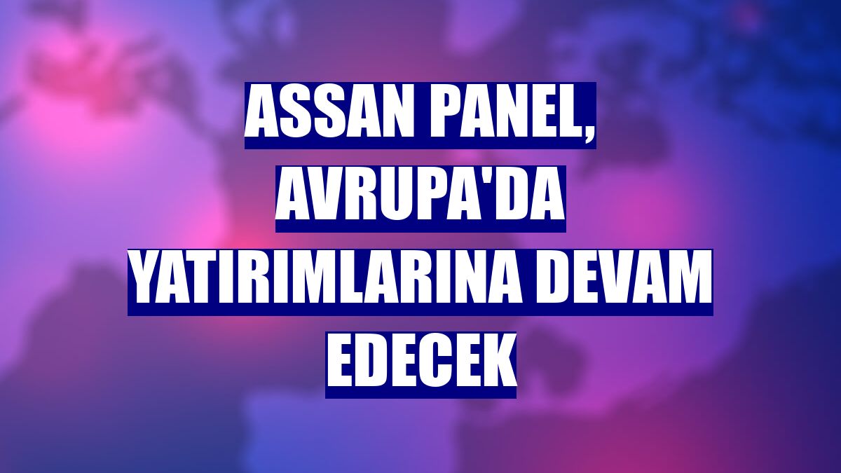 Assan Panel, Avrupa'da yatırımlarına devam edecek