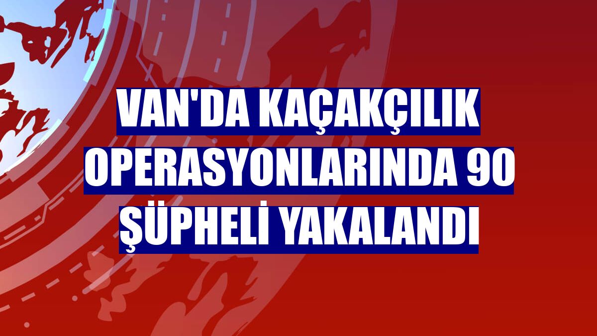 Van'da kaçakçılık operasyonlarında 90 şüpheli yakalandı