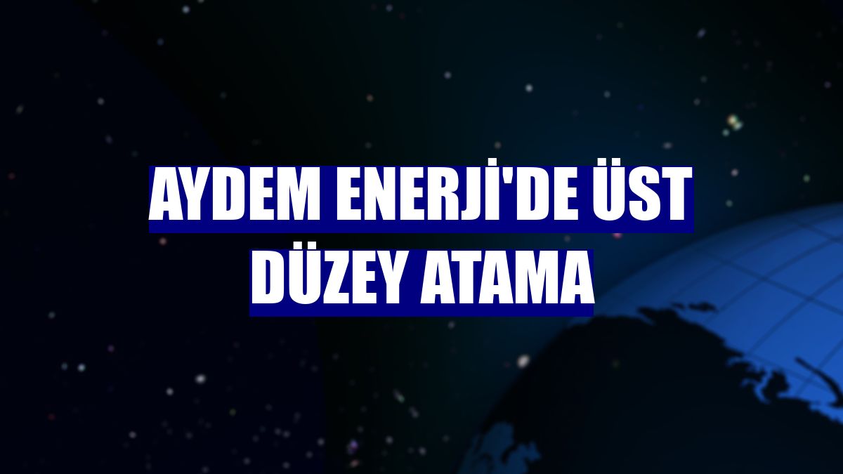 Aydem Enerji'de üst düzey atama