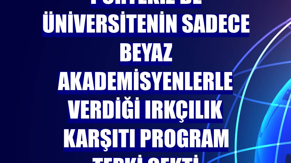 Portekiz'de üniversitenin sadece beyaz akademisyenlerle verdiği ırkçılık karşıtı program tepki çekti