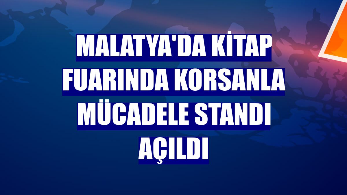 Malatya'da kitap fuarında korsanla mücadele standı açıldı