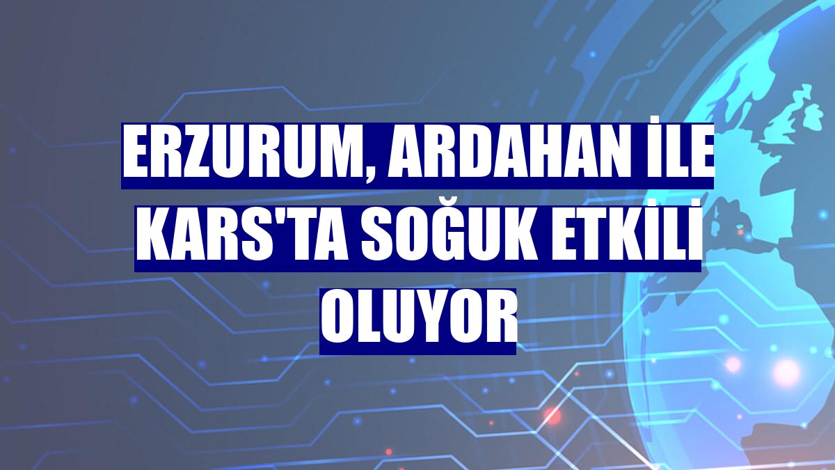 Erzurum, Ardahan ile Kars'ta soğuk etkili oluyor