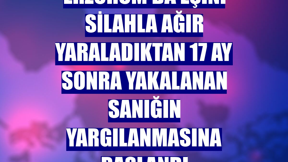 Erzurum'da eşini silahla ağır yaraladıktan 17 ay sonra yakalanan sanığın yargılanmasına başlandı