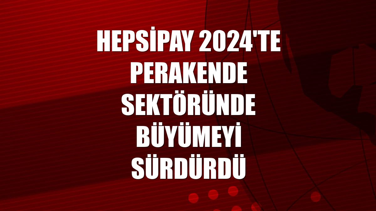 Hepsipay 2024'te perakende sektöründe büyümeyi sürdürdü