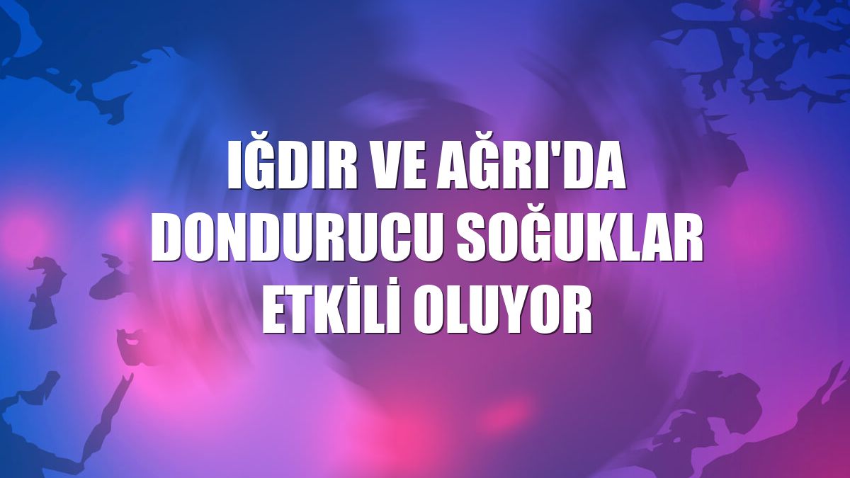 Iğdır ve Ağrı'da dondurucu soğuklar etkili oluyor