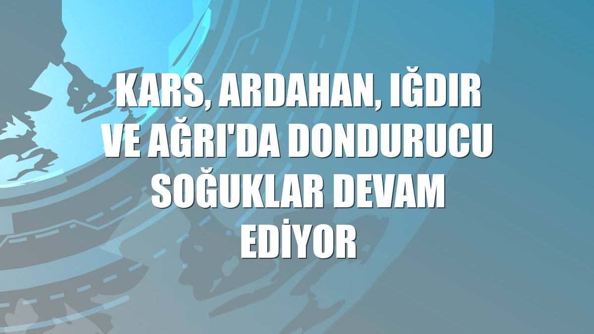 Kars, Ardahan, Iğdır ve Ağrı'da dondurucu soğuklar devam ediyor