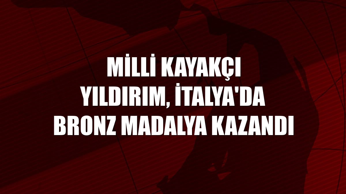 Milli kayakçı Yıldırım, İtalya'da bronz madalya kazandı