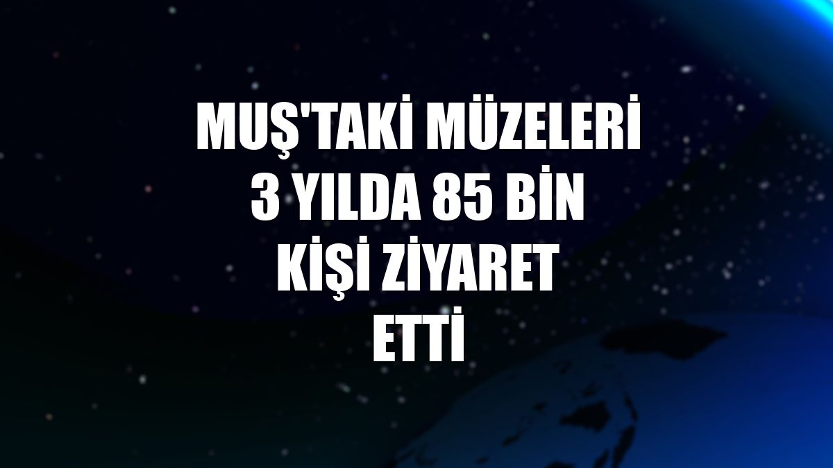 Muş'taki müzeleri 3 yılda 85 bin kişi ziyaret etti