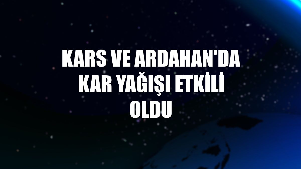 Kars ve Ardahan'da kar yağışı etkili oldu