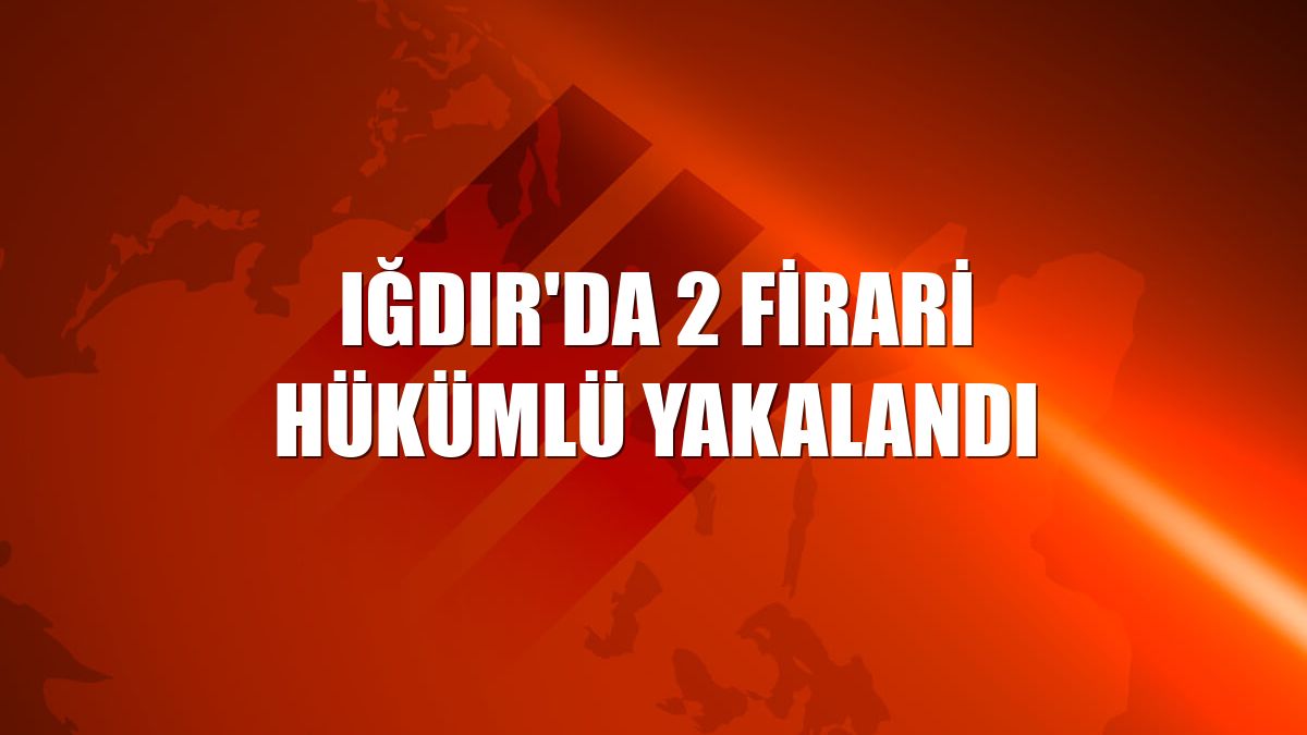 Iğdır'da 2 firari hükümlü yakalandı