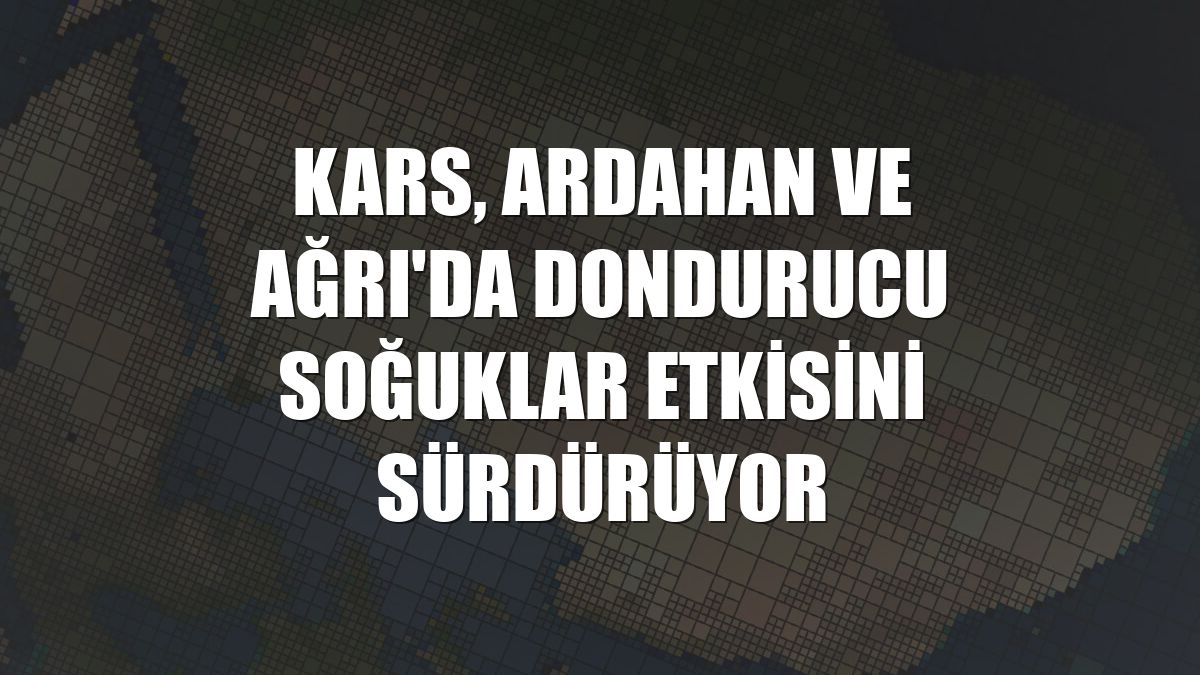 Kars, Ardahan ve Ağrı'da dondurucu soğuklar etkisini sürdürüyor