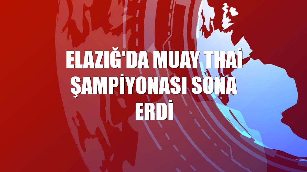 Elazığ'da Muay Thai Şampiyonası sona erdi