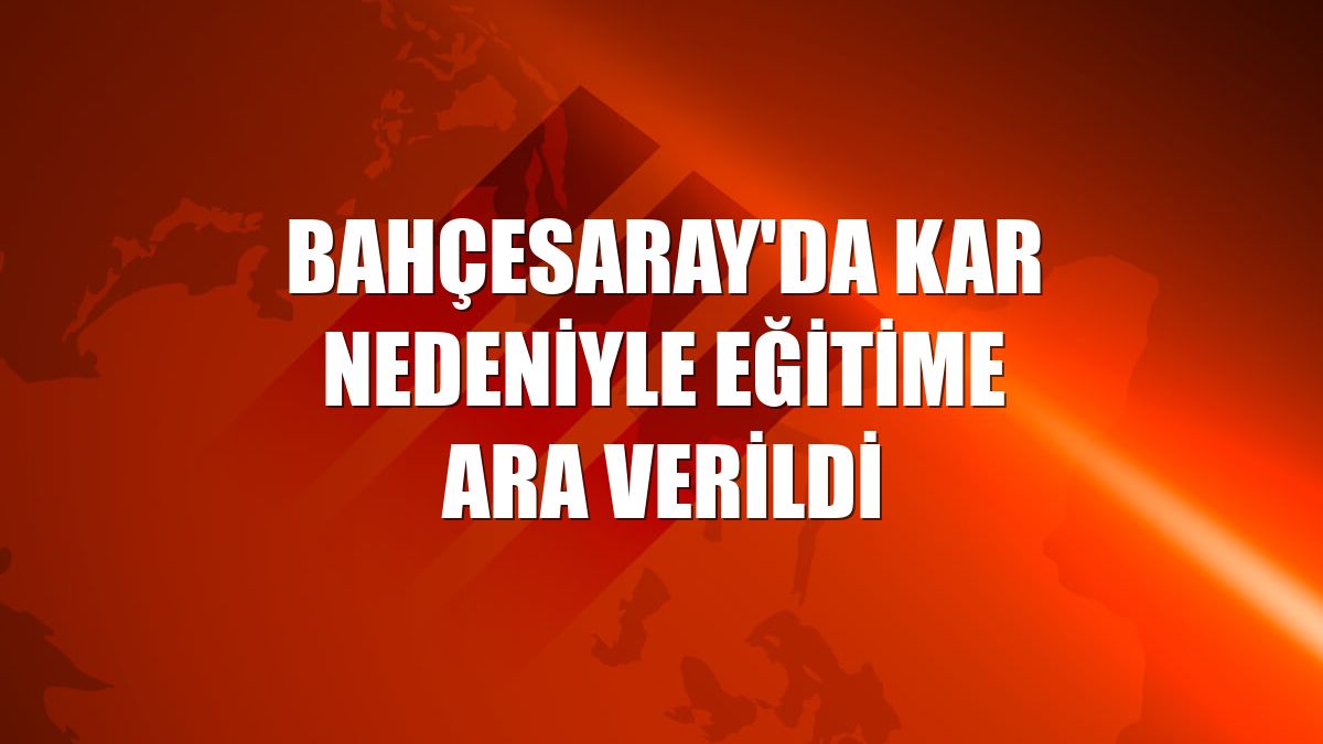 Bahçesaray'da kar nedeniyle eğitime ara verildi