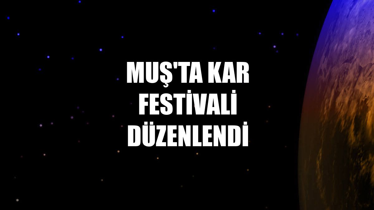 Muş'ta kar festivali düzenlendi