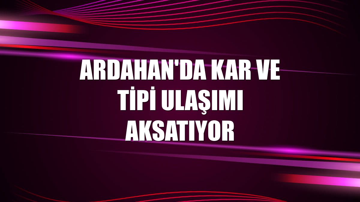 Ardahan'da kar ve tipi ulaşımı aksatıyor