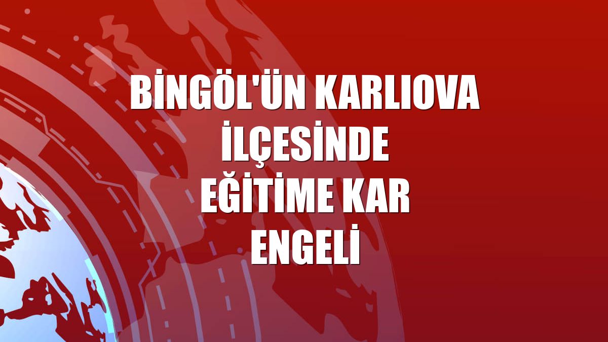 Bingöl'ün Karlıova ilçesinde eğitime kar engeli