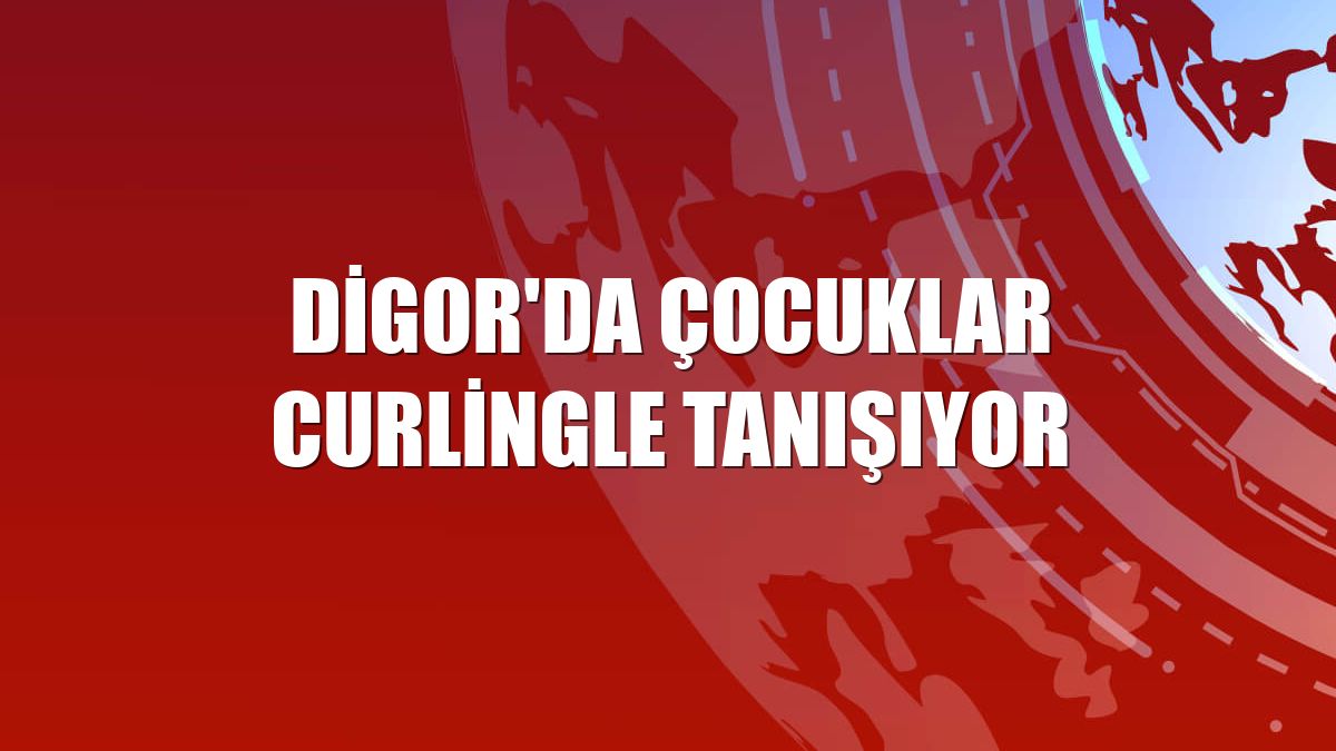 Digor'da çocuklar curlingle tanışıyor