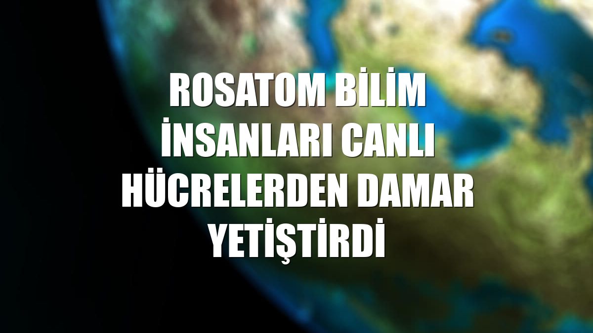 Rosatom bilim insanları canlı hücrelerden damar yetiştirdi