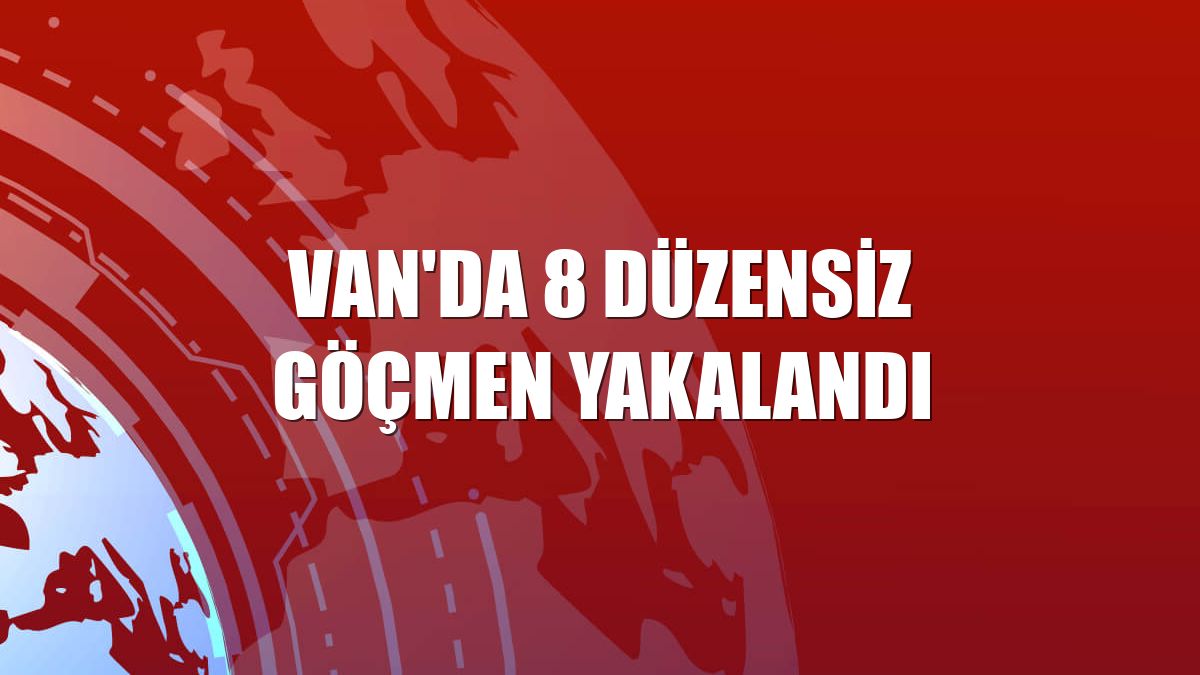 Van'da 8 düzensiz göçmen yakalandı