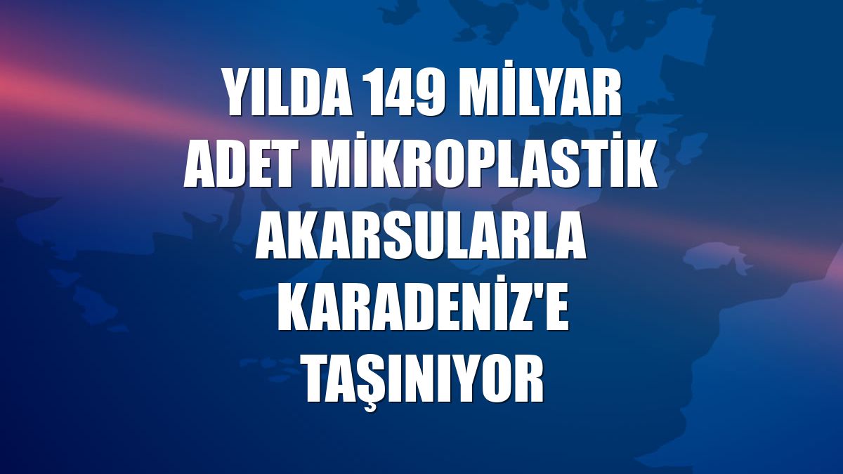 Yılda 149 milyar adet mikroplastik akarsularla Karadeniz'e taşınıyor