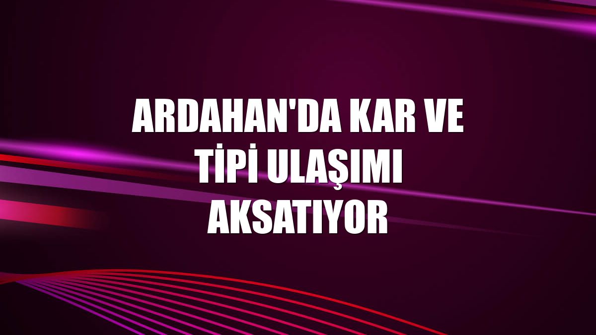 Ardahan'da kar ve tipi ulaşımı aksatıyor