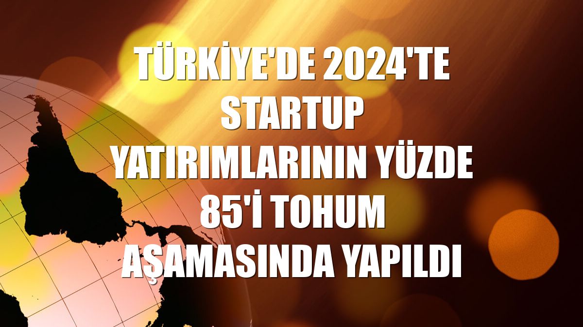 Türkiye'de 2024'te startup yatırımlarının yüzde 85'i tohum aşamasında yapıldı