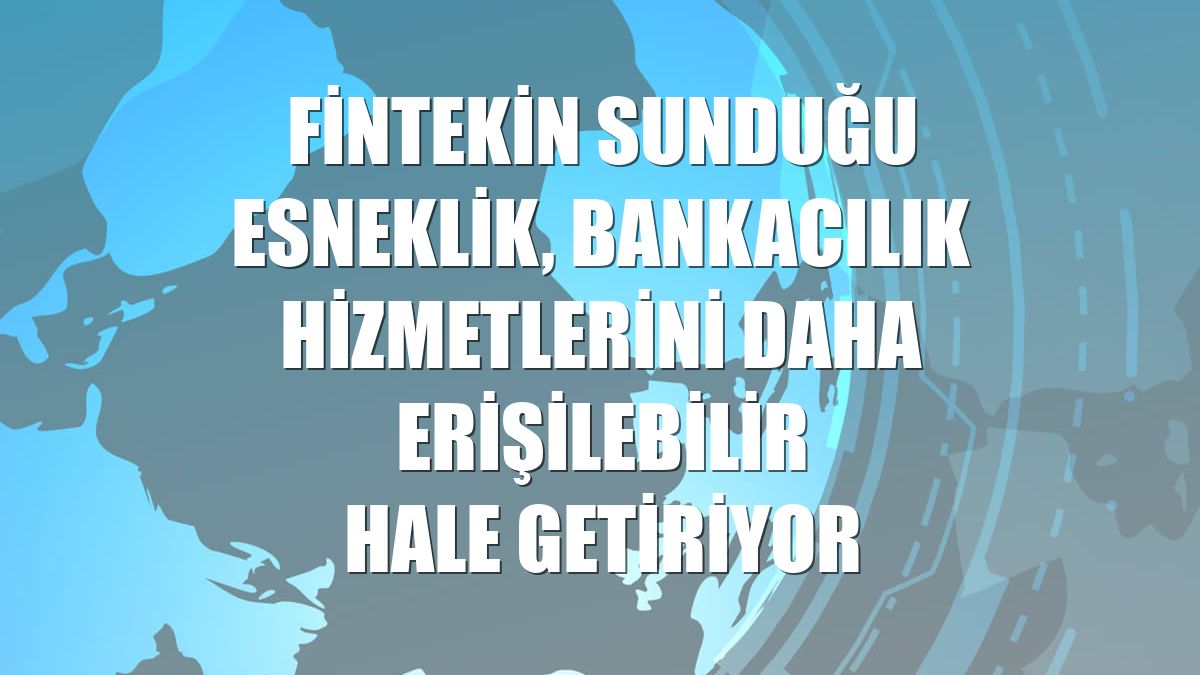 Fintekin sunduğu esneklik, bankacılık hizmetlerini daha erişilebilir hale getiriyor