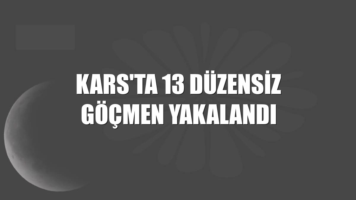 Kars'ta 13 düzensiz göçmen yakalandı