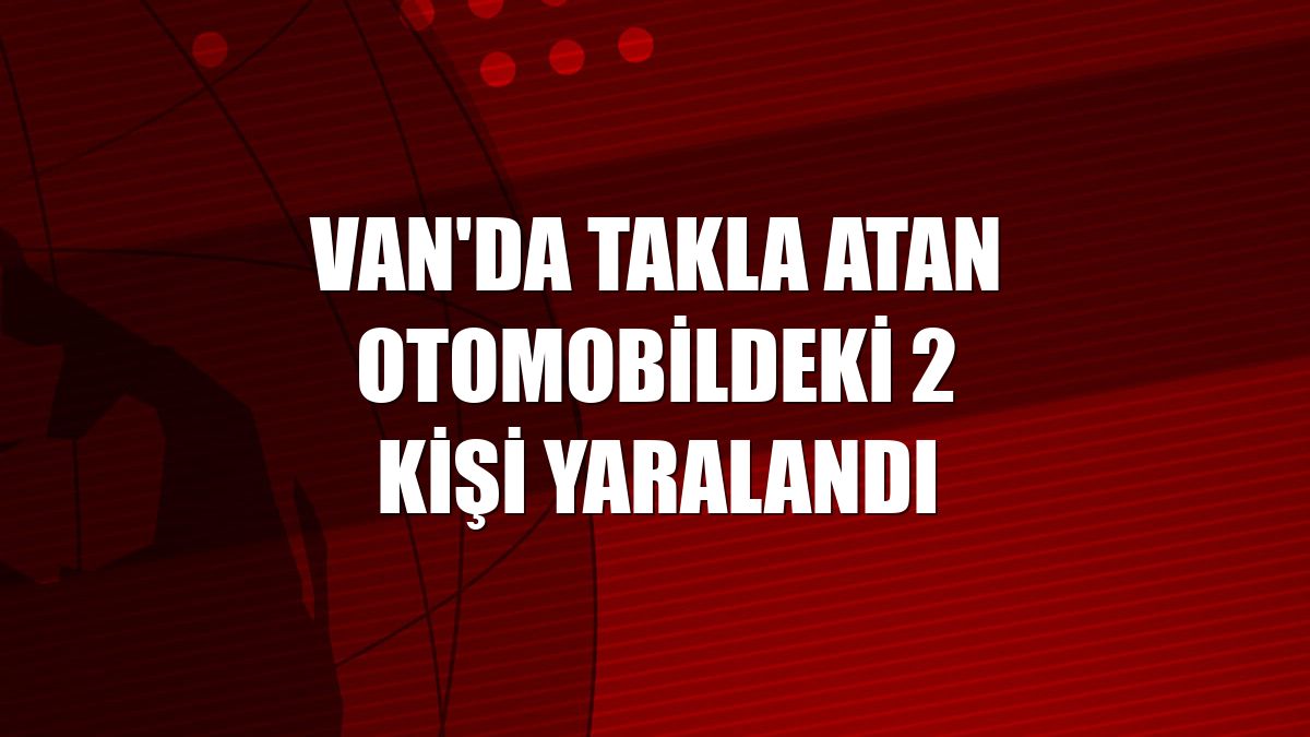 Van'da takla atan otomobildeki 2 kişi yaralandı