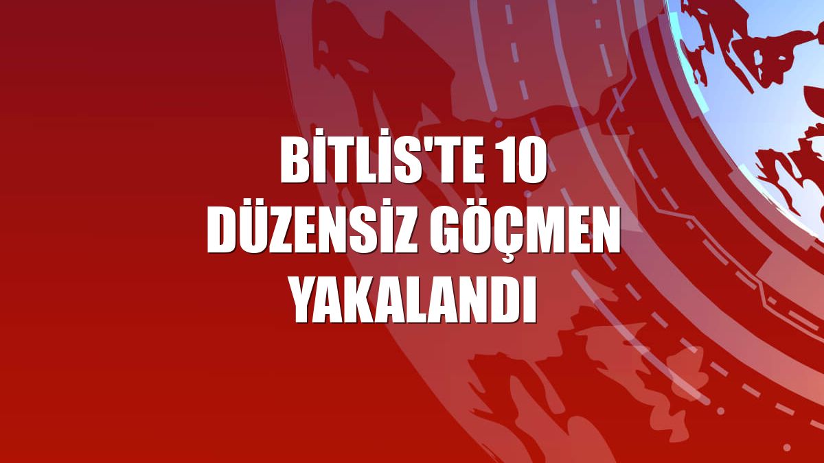 Bitlis'te 10 düzensiz göçmen yakalandı