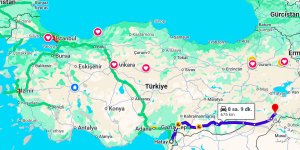 Hatay Şırnak Arası Kaç Km?