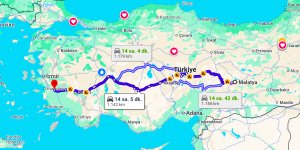 Malatya Aydın Arası Kaç Km?