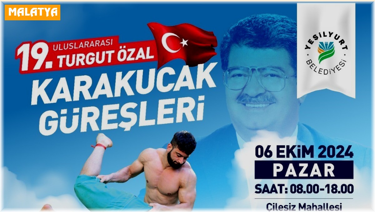 19.Uluslararası Turgut Özal karakucak güreşleri 6 Ekim'de yapılacak