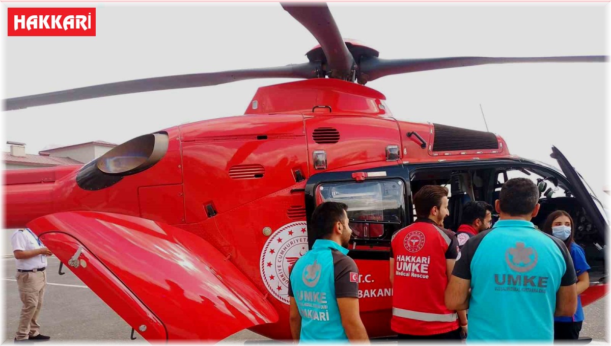 6 yaşındaki çocuk için ambulans helikopter ve uçak havalandı